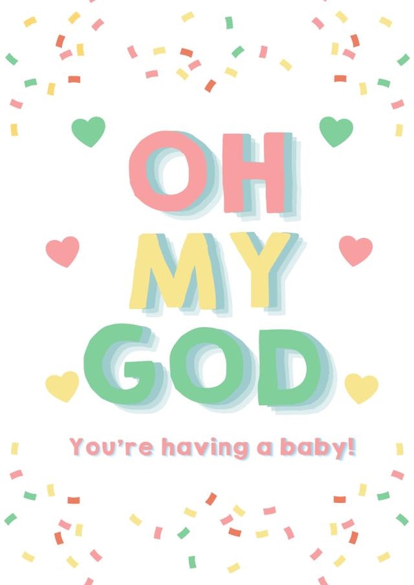 OH MY GOD Your having a baby created by BeauPrintBoutique