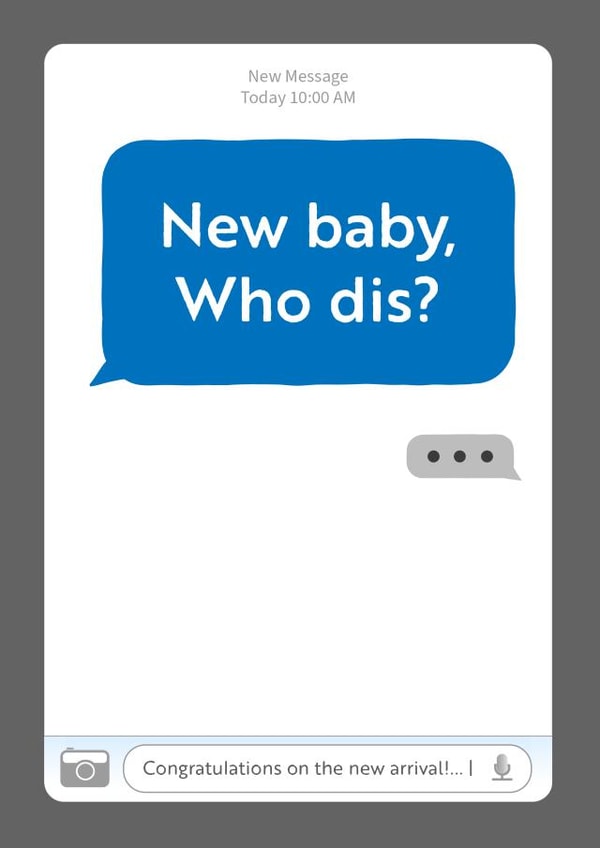 New baby who dis card 1000 created by Cardi T