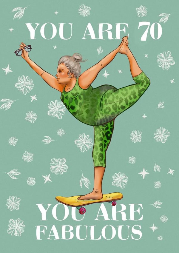 70th Skater and Yogi Woman created by Albina Uvarova 