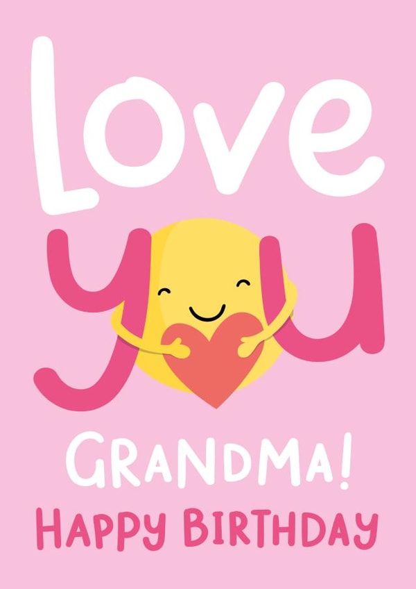 Love You Grandma Birthday Card created by Macie Dot Doodles