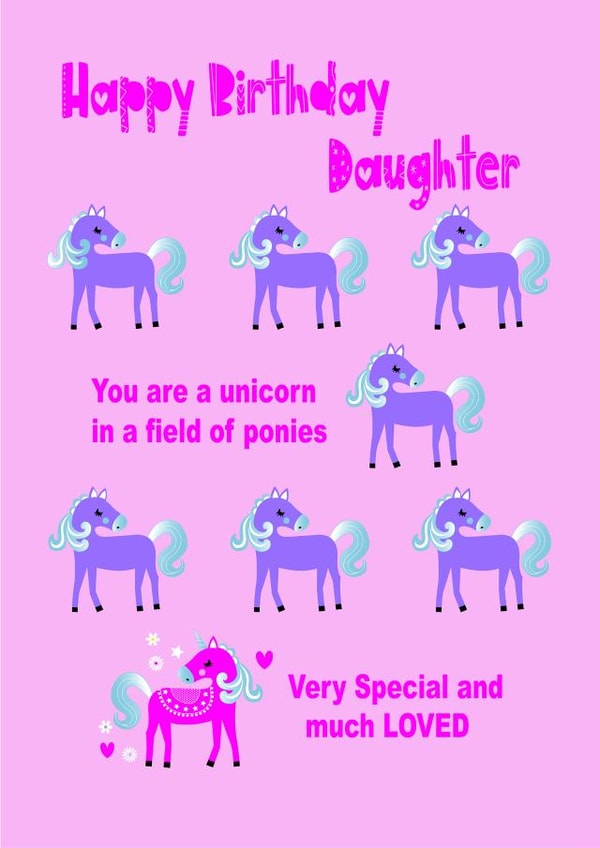 Happy Birthday Daughter 1000 created by Jay Design