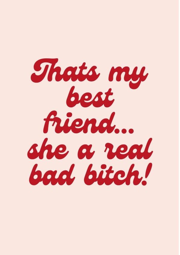 Thats my best friend, congratulations card created by Paper Party Cards