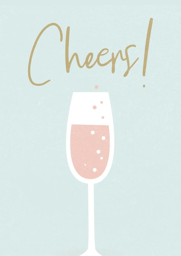 Cheers! Birthday or celebration card created by Percy & Pearl