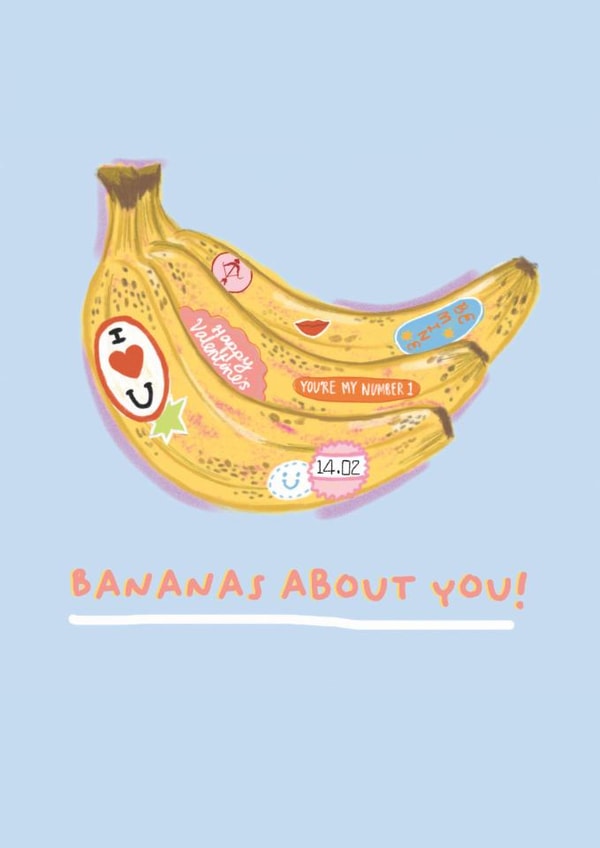 Bananas About You, Love Card created by Libby Howker
