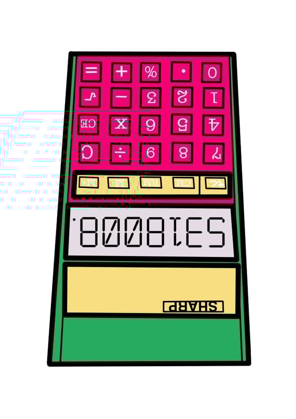 Boobies Sharp Calculator created by Yorkshire Pudding Designs