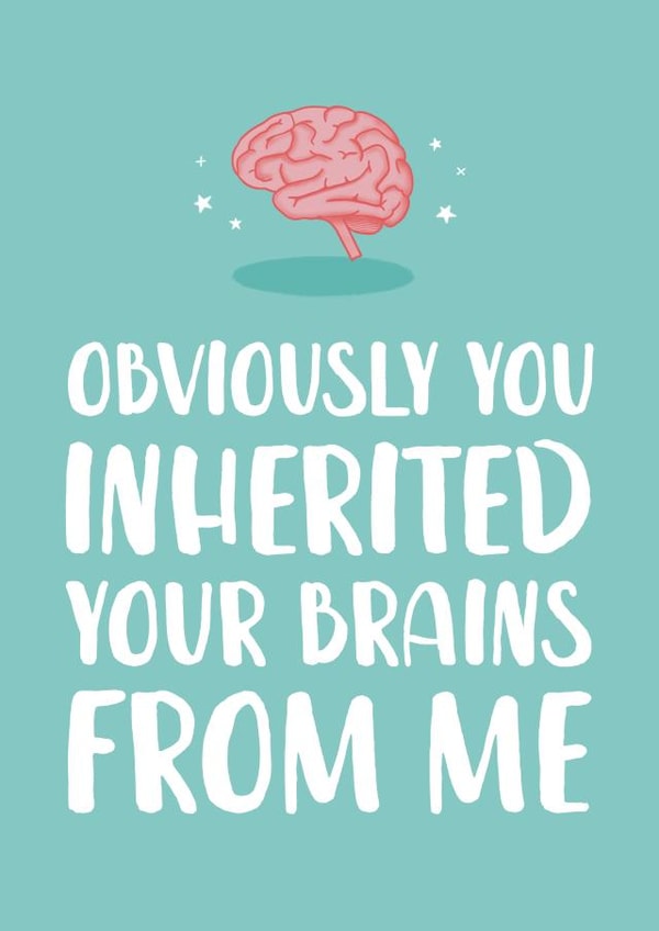 Inherited Brains, Congratulations Card created by The Cake Thief
