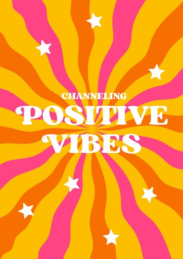 Channeling positive vibes good luck created by Lauren Beth Designs
