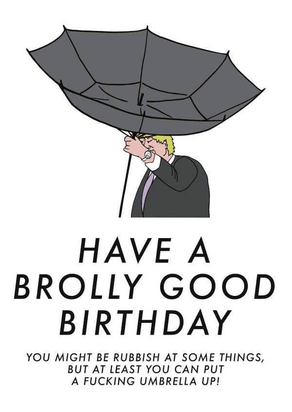 Brolly Good Sweary Birthday created by Emma Blue