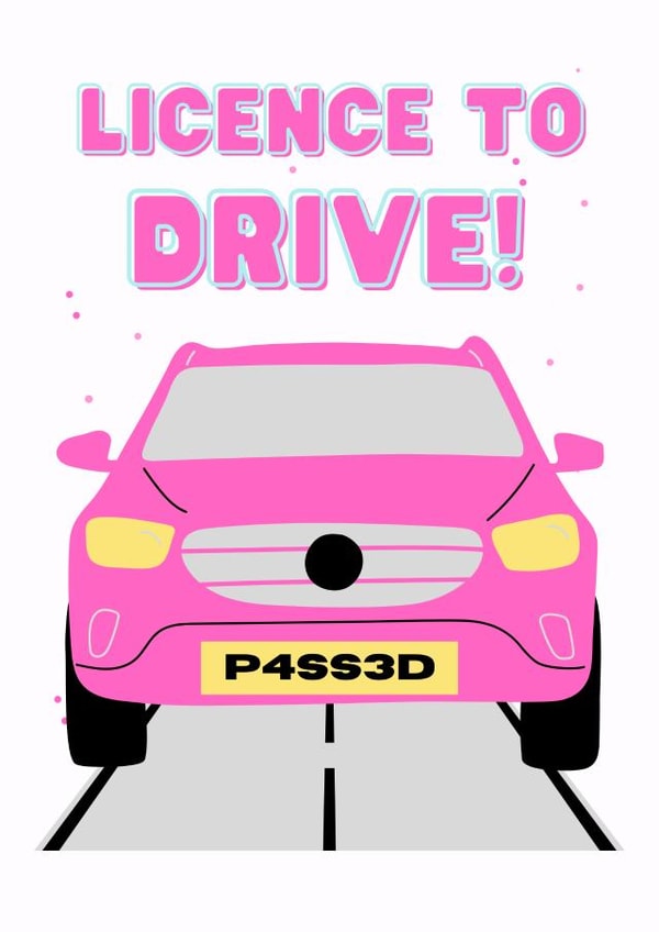 Licence to drive! created by Custom Card Co Shop
