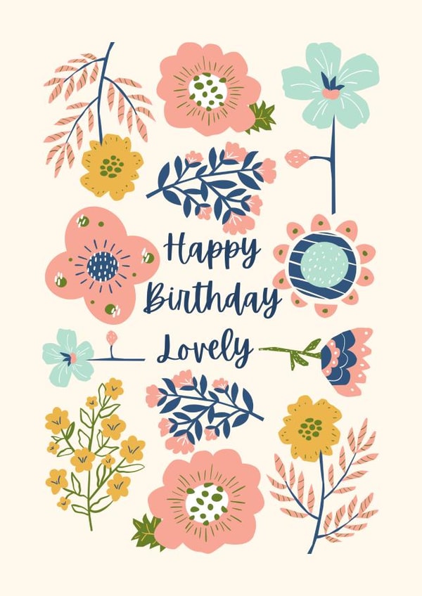 Happy Birthday Lovely! created by Custom Card Co Shop
