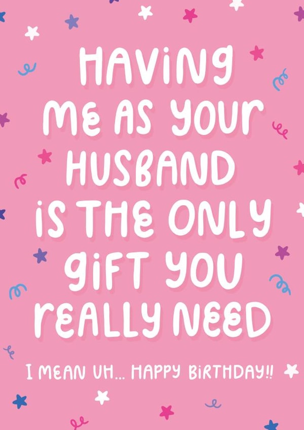 having me as your husband - card created by katie illustrated