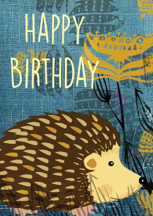 Hedgehog Birthday card created by Rocket68