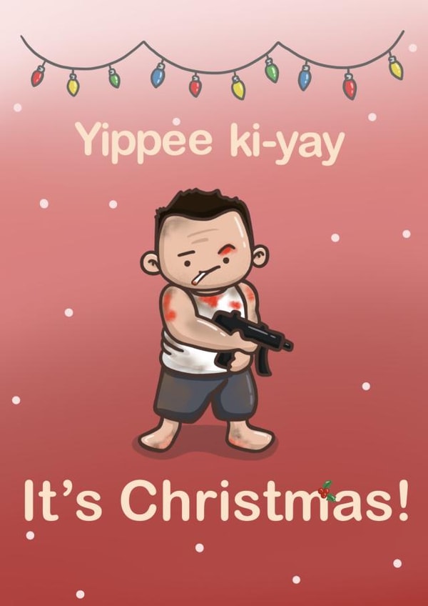 Die Hard Happy Christmas, created by Katy Tregs