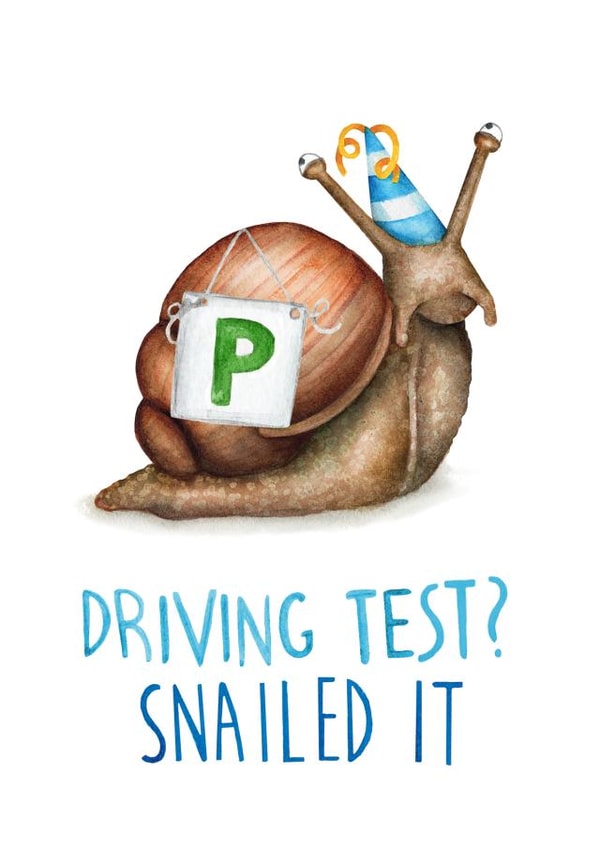 Driving Test? Snailed it! created by Citrus Bunn