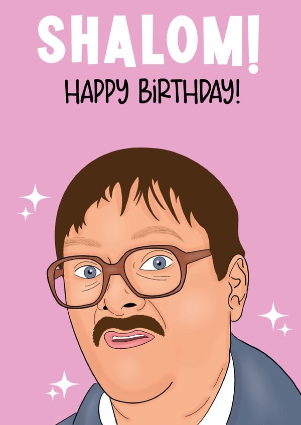 SHALOM! Happy birthday card created by Charlotte Webb