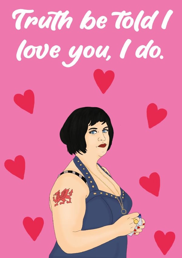 Truth be told I love you, i do card. created by Charlotte Webb