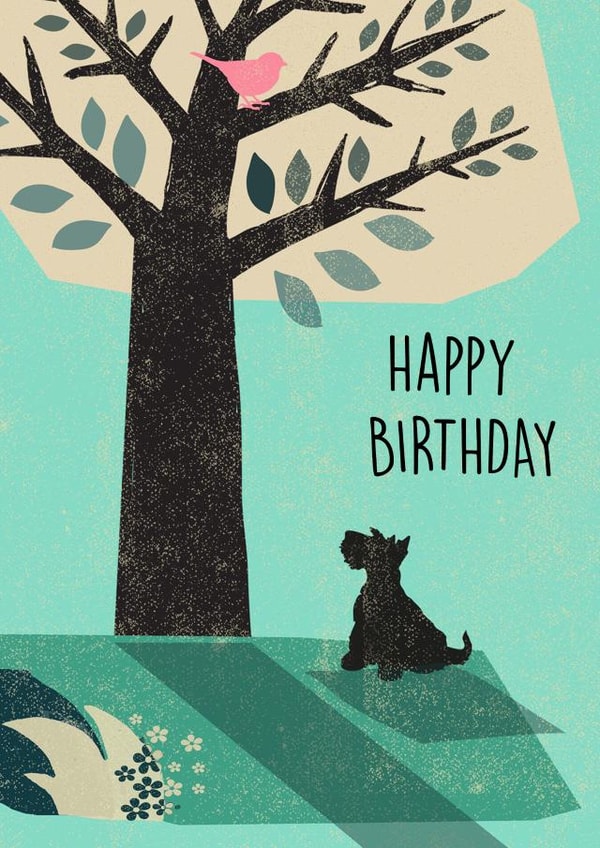 Fox terrier Birthday Card created by Rocket68