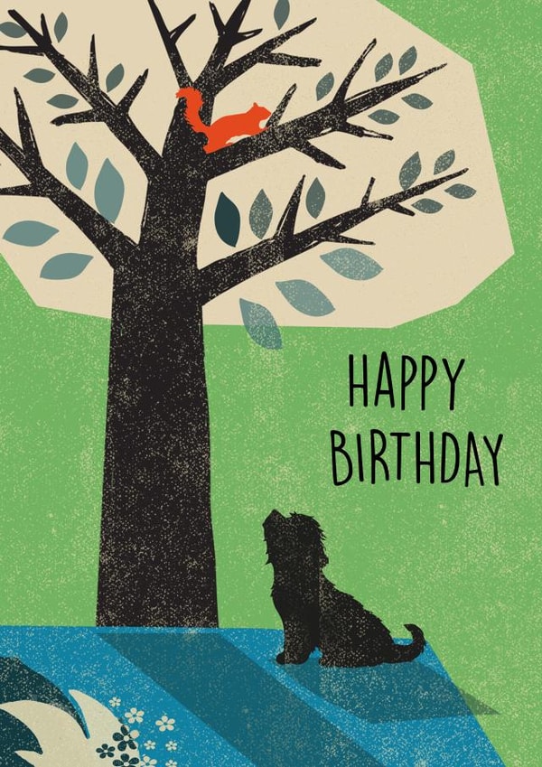 Dog and Squirrel card created by Rocket68