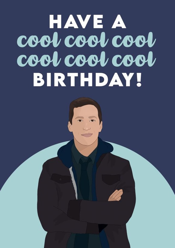 Jake Peralta Birthday Card created by The Foxy Lemon Co.