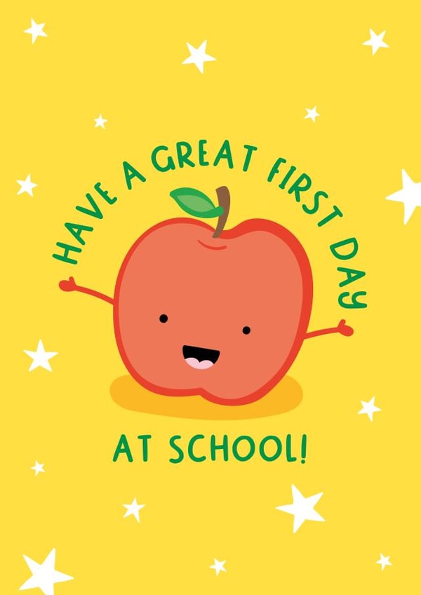 Happy Great First Day At School Card created by Macie Dot Doodles