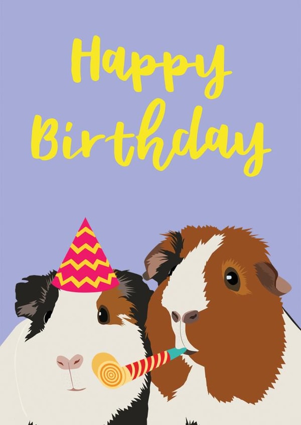 Birthday Guinea Pig Love created by Dusty Rose Lees