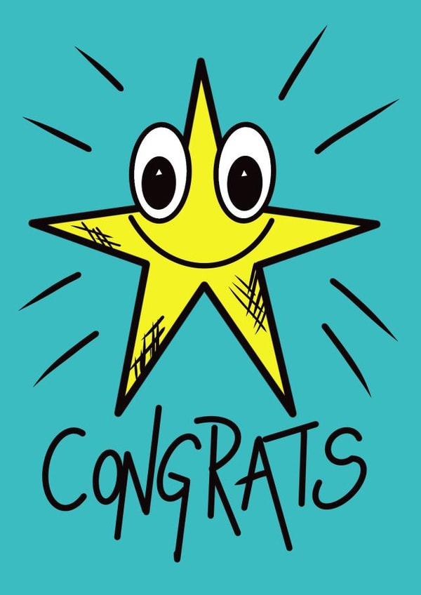 Congratulations Star !  created by Doodle Greets