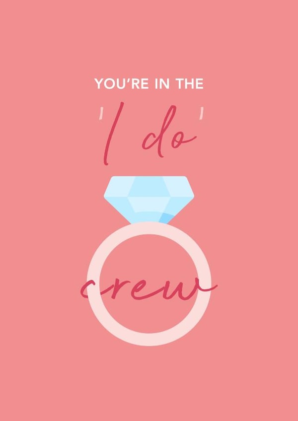 You're in the 'I do' crew created by ER