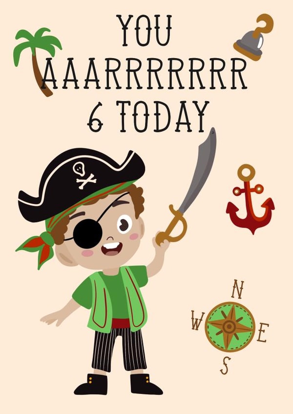 Pirate at Six created by Lisa Wardle