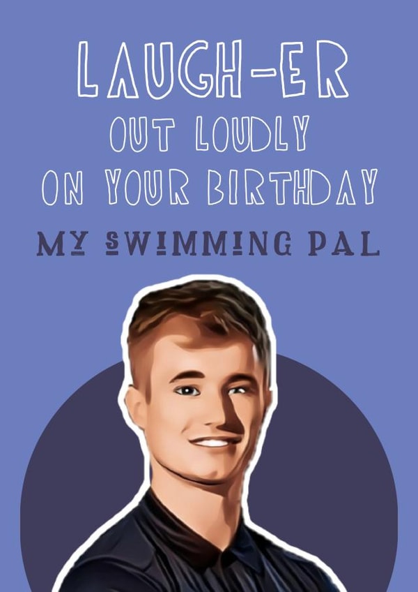 Jack Laugher Birthday Card created by The Blue Carrot Co