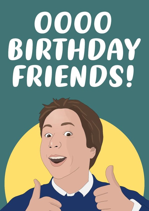 Birthday Friends Birthday Card created by The Foxy Lemon Co.