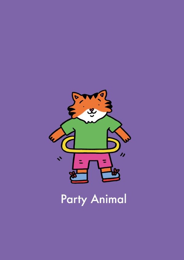 Party animal card created by Emelia Brooks