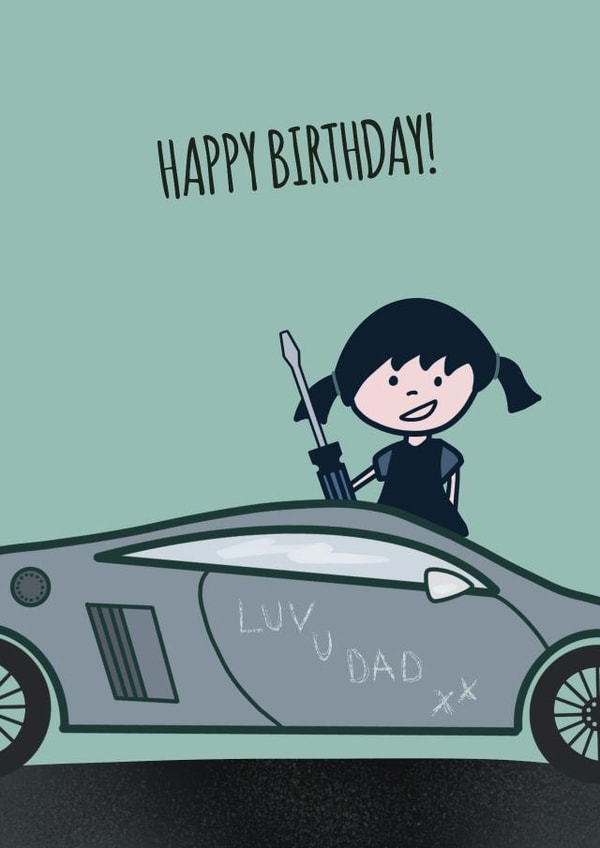 Love you Dad, Happy Birthday! created by Zoe C-W