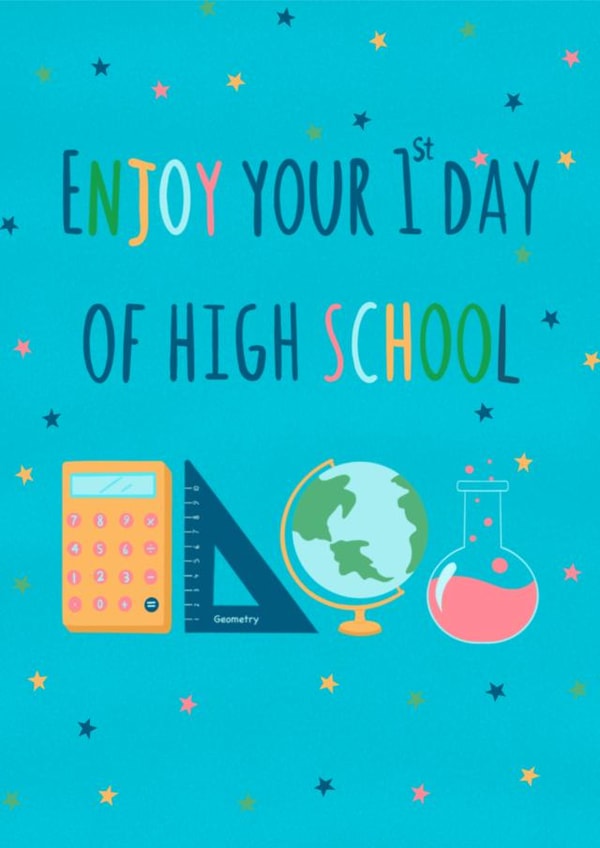 First day of high school created by Spring of colors