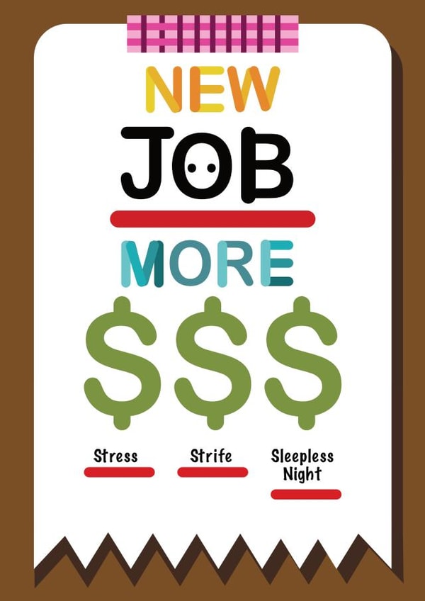 New Job More Money Life Card created by Hana Lai