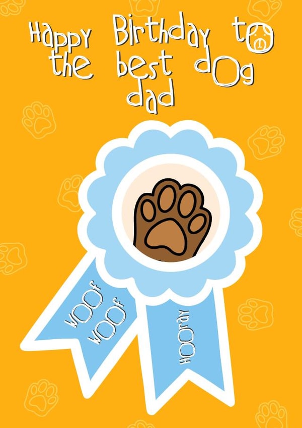 Best Dog Dad Birthday Card created by Lisa Wardle