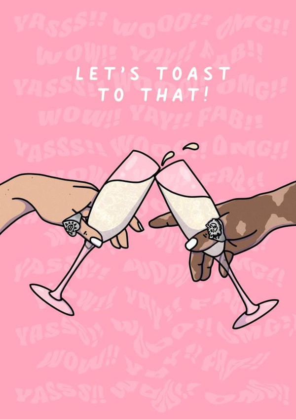 Let's Toast To That Card created by Elena Smith