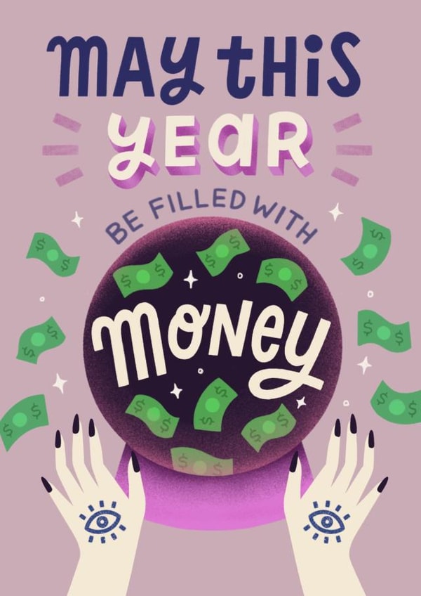 Money or Wealth Fortune Birthday Card created by Sonia Yim