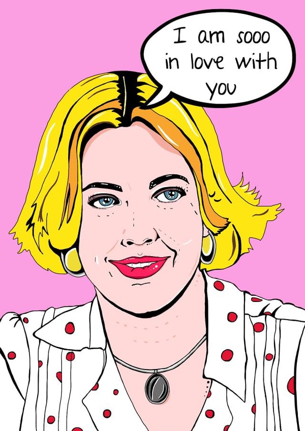Drew Barrymore Wedding Singer Card created by Olivia Dimery