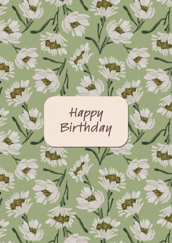Daisy Birthday card created by Juliana Dabague