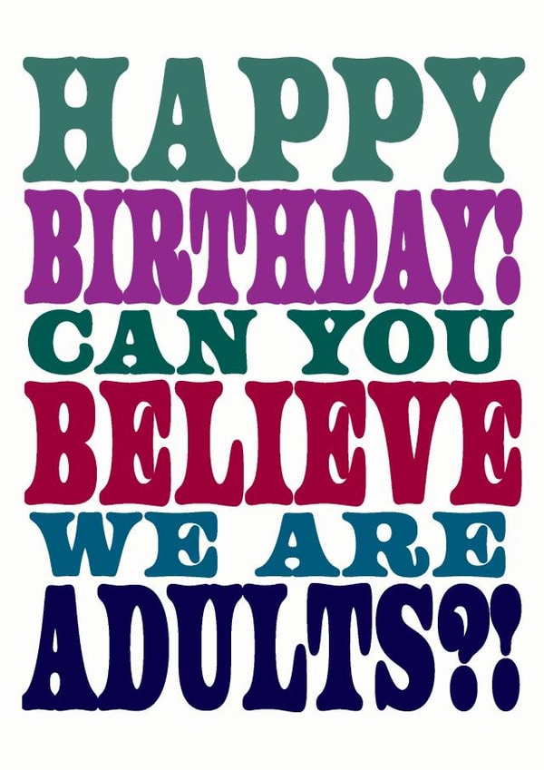 Adulting Birthday Card created by Dog Came To Stay