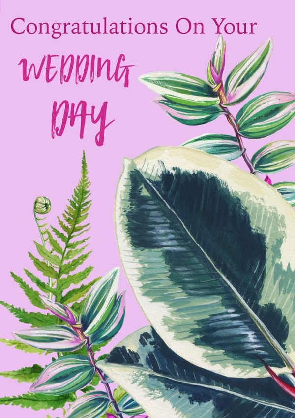 Congrats on your Wedding Day - Houseplant Card created by Rocket68