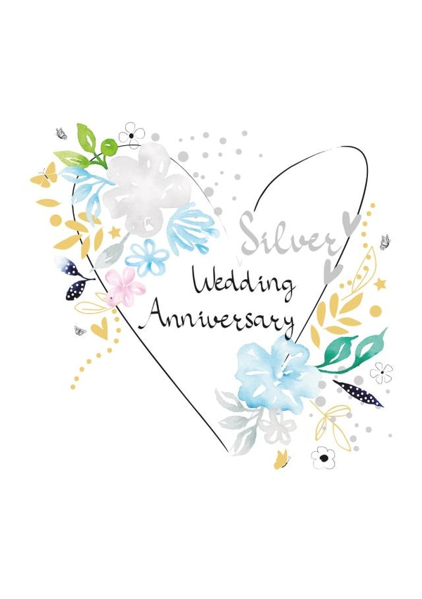 Silver Wedding Anniversary created by SABIVO Design by Sabina