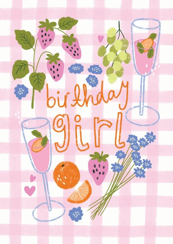 Birthday Girl Picnic Card created by Joanna Clay Design
