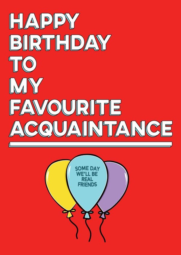 Acquaintance Birthday Wishes created by Krap Kards