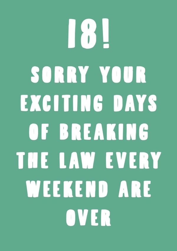 18th Birthday card about going out created by metoyou