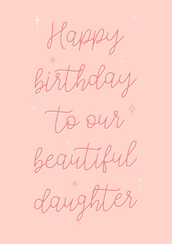 Pretty daughter birthday card created by The Girl Next Draw Cards