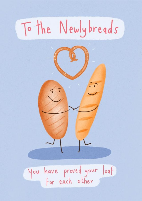 Newlyweds Bread Wedding Card created by Big Pencil Prints