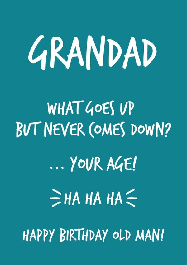 Grandad Joke Birthday Card created by Fifi Designs