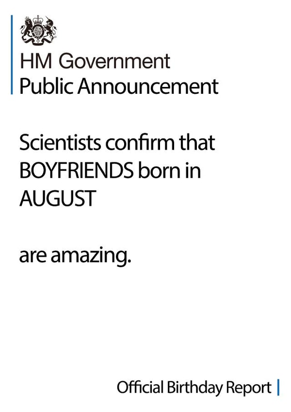 Boyfriend HM Government Announcement! created by Art Thunderclap