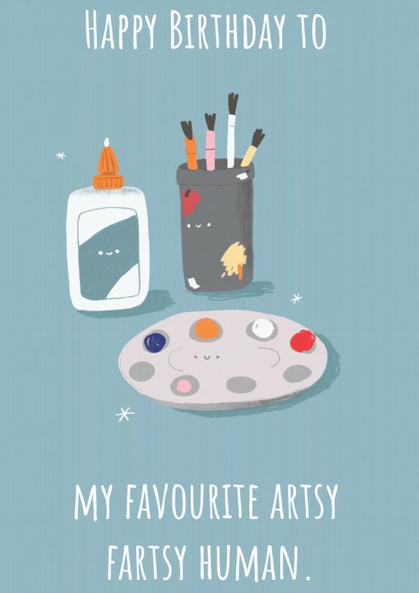 Artsy Fartsy Birthday Card created by Alicia Ard